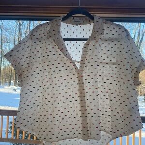 Madewell Cropped Blouse